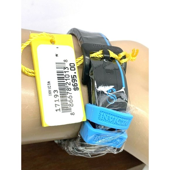 Invicta Men's Watch 17193 Speedway Chronograph Quartz Blue Black Rubber Band - Picture 9 of 12